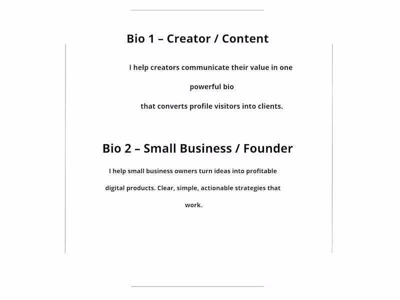 Cover image for Professional Bio & Profile Optimization