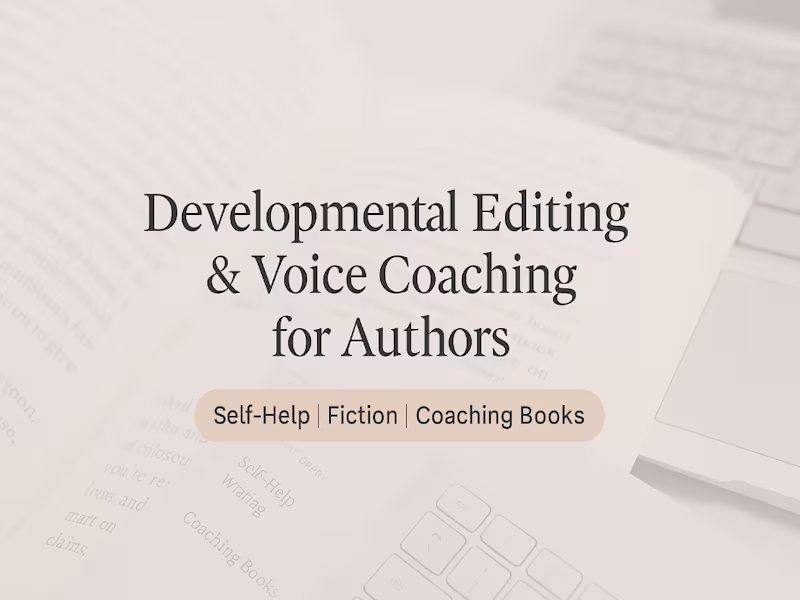 Cover image for Developmental Editing – Self-Help Workbook (Client Project)