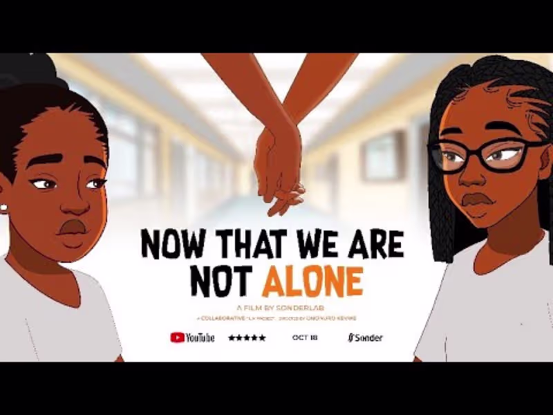 Cover image for NOW THAT WE ARE NOT ALONE - ANIMATED SHORT-FILM
