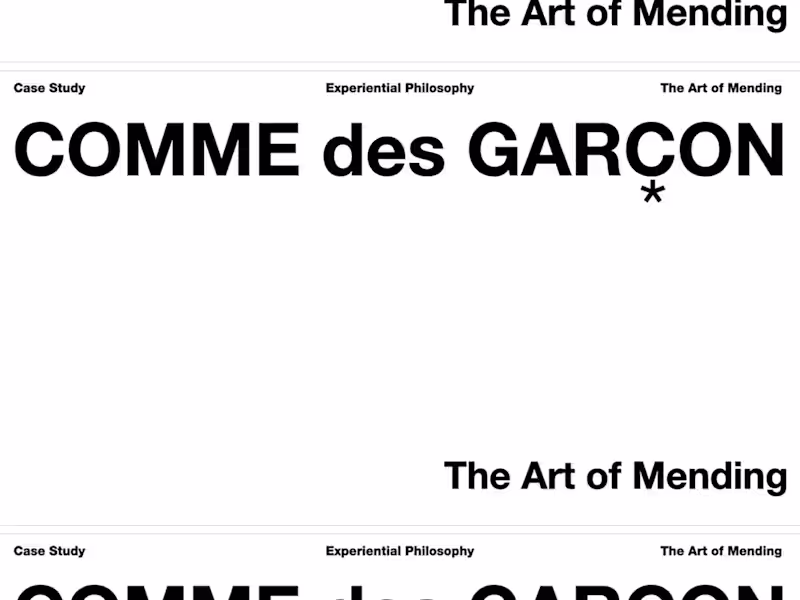 Cover image for MEND: Comme des Garçons Experiential Activation Deck 