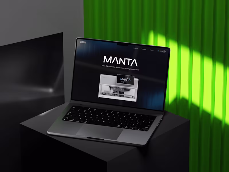 Cover image for Manta Product Website - Cambrian Bioworks