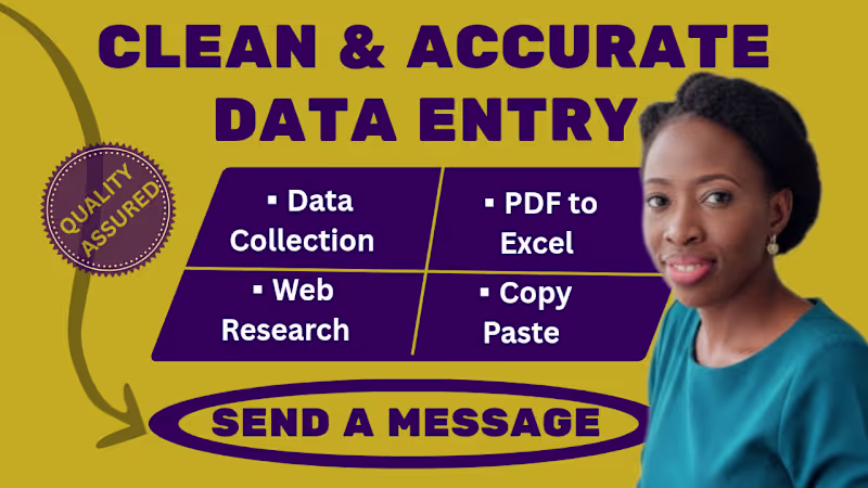 Cover image for Data Entry and Web Research Specialist 
