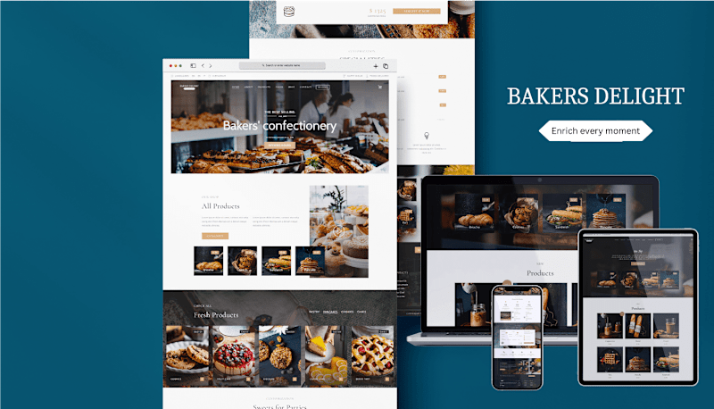 Cover image for Web designing of a bakery