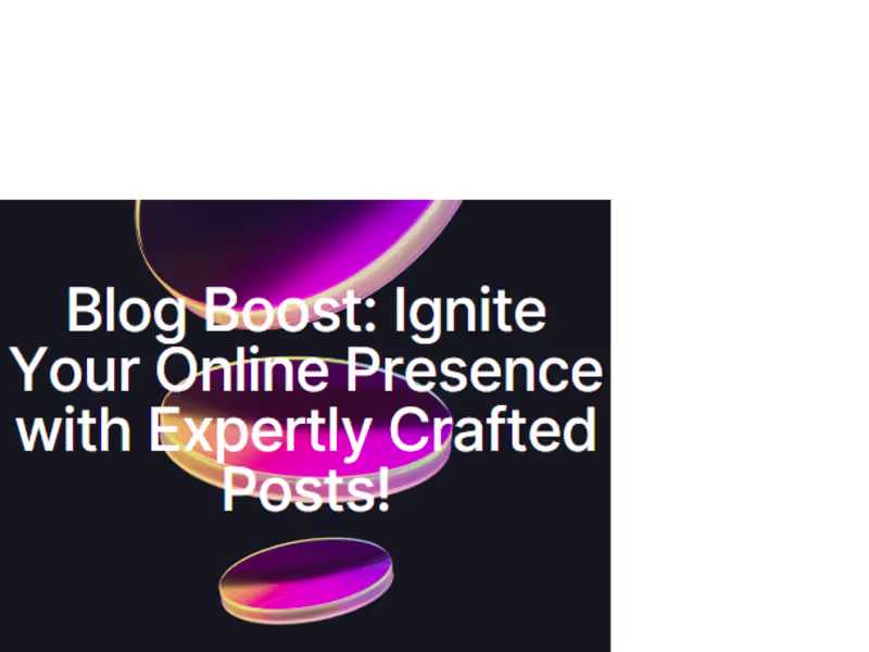 Cover image for Post Perfection: Ignite Your Online Presence!