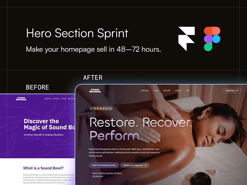 Cover image for Hero Section Sprint (Figma or Framer)