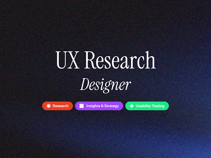 Cover image for UX Research