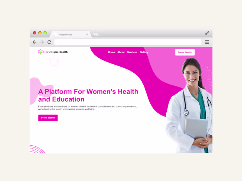 Cover image for HerUniqueHealth Website