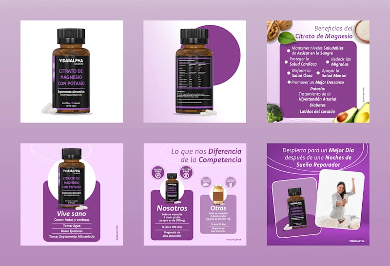 Cover image for Amazon A+ EBC Content (VIDA ALPHA) SUPLEMENTOS :: Behance