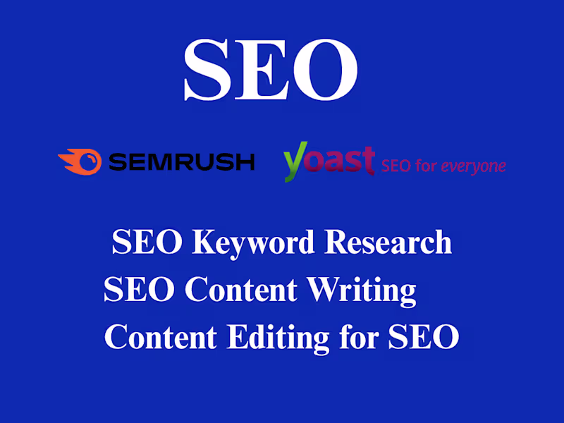 Cover image for SEO Content Writing With Yoast and Semrush.