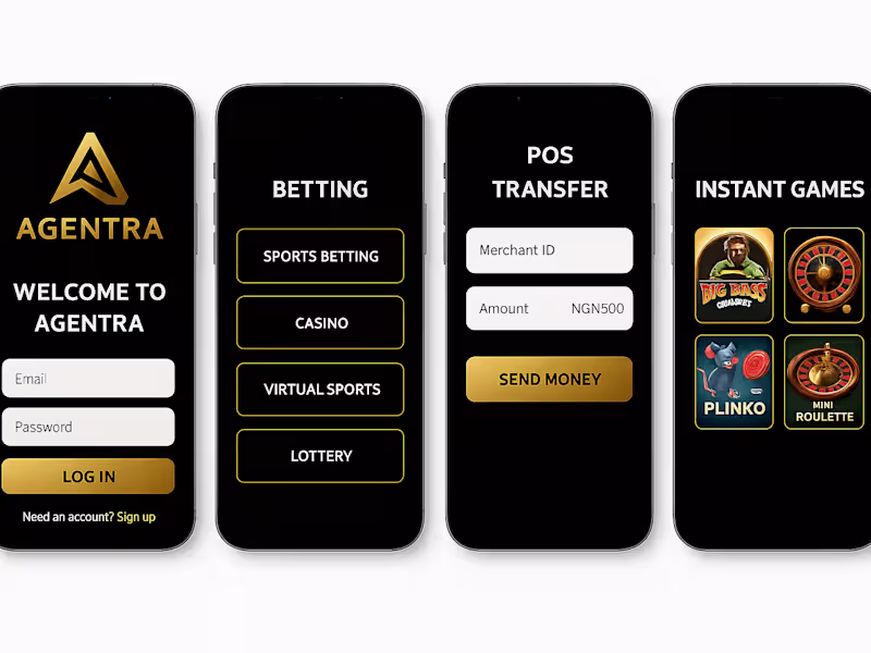 Cover image for Agentra — Betting, Lotto, POS & Payout App for Emerging Markets