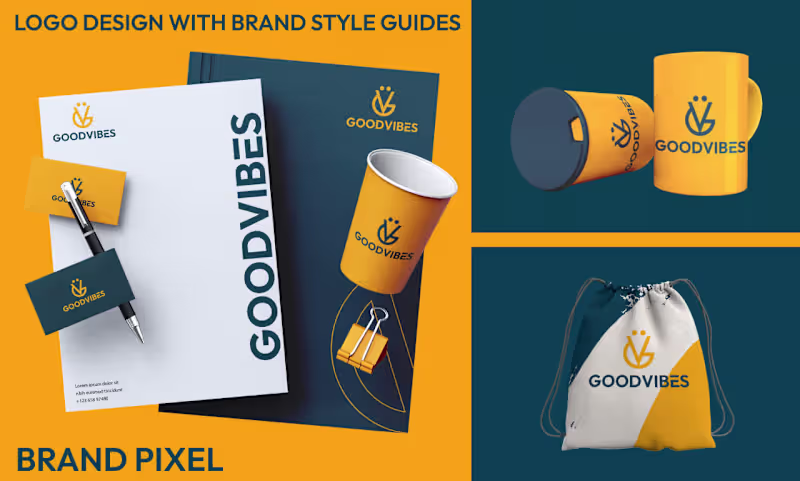 Cover image for brand style guides and rebranding with logo design