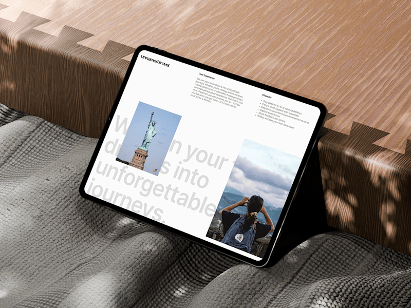 Cover image for Travel & Tourism Minimalist Hero Section