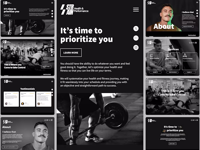 Cover image for Fitness & Wellness Website UI/UX Design and CMS Development