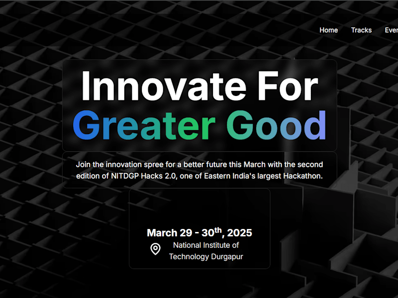 Cover image for NITDGP Hacks 2.0 Management Dashboard