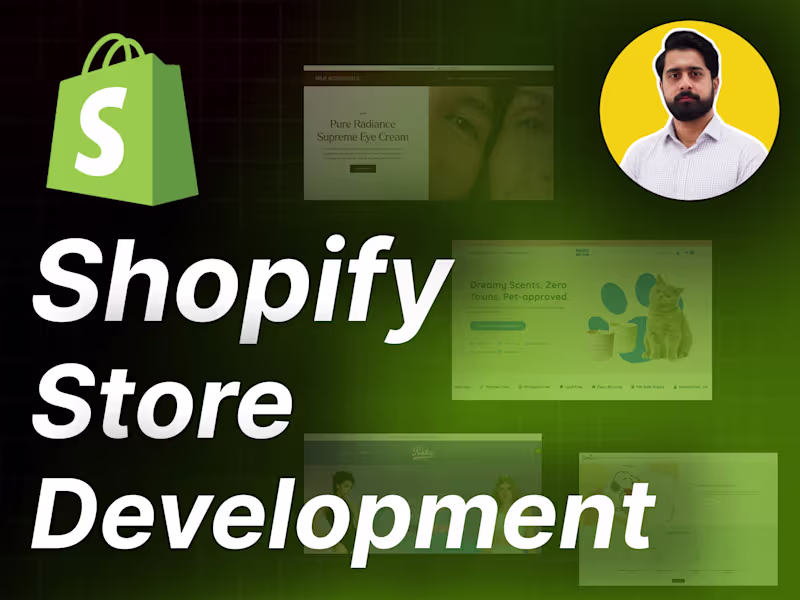 Cover image for Custom Shopify Store Build from Figma or Inspiration