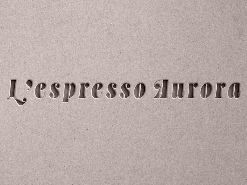 Cover image for L’espresso Aurora Logo & Visual Identity Design