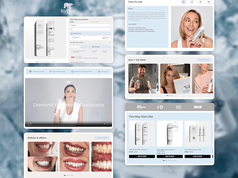 Cover image for Icy Bear Dental - Custom Shopify Sections Built With Instant