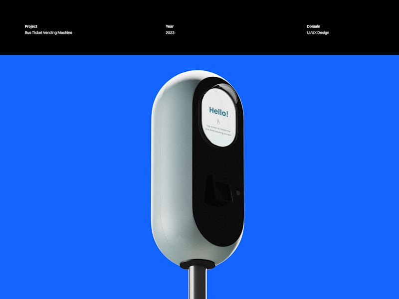 Cover image for Bus Ticket Vending Machine - Mini UX Design :: Behance