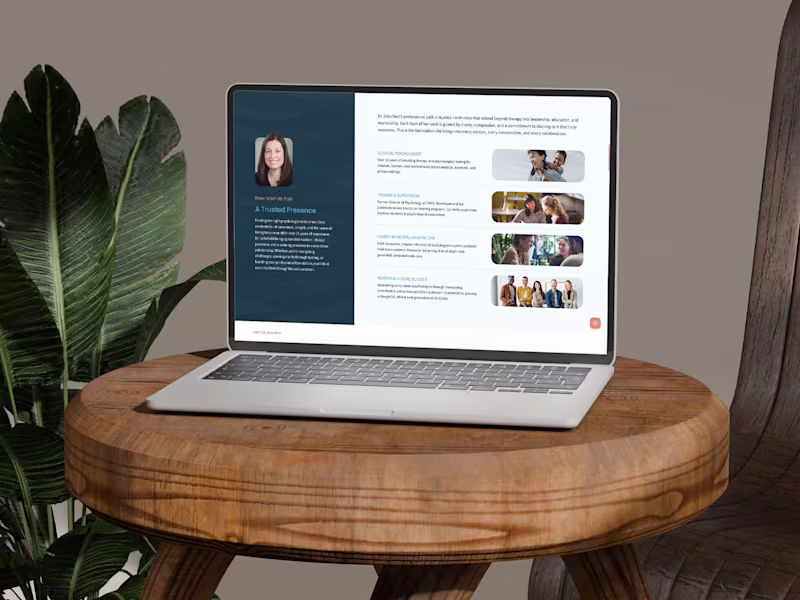 Cover image for Website Design for Schofield Psychological