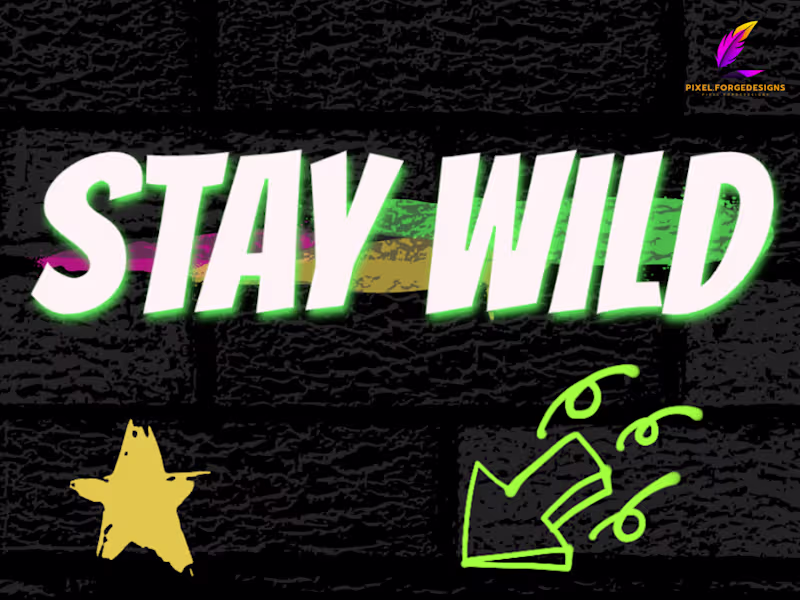Cover image for STAY WILD – Graffiti Streetwear Design
