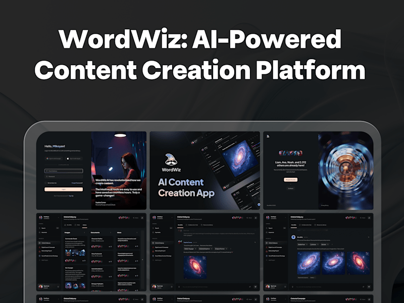 Cover image for WordWiz: AI-Powered Content Creation Platform