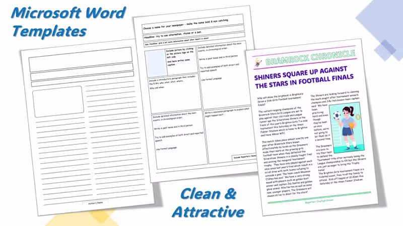 Cover image for Microsoft Word Template Design