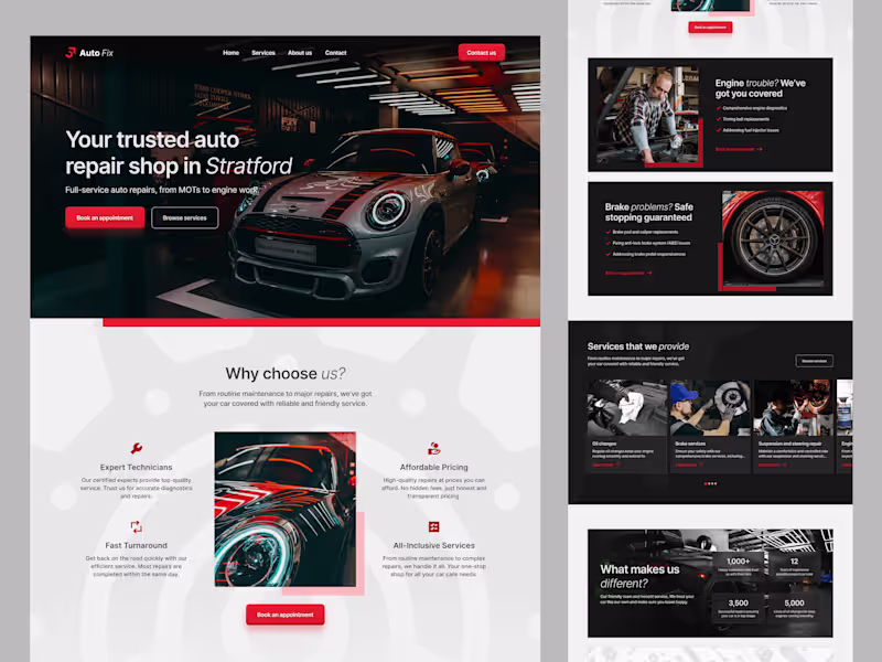 Cover image for Landing page built in Framer