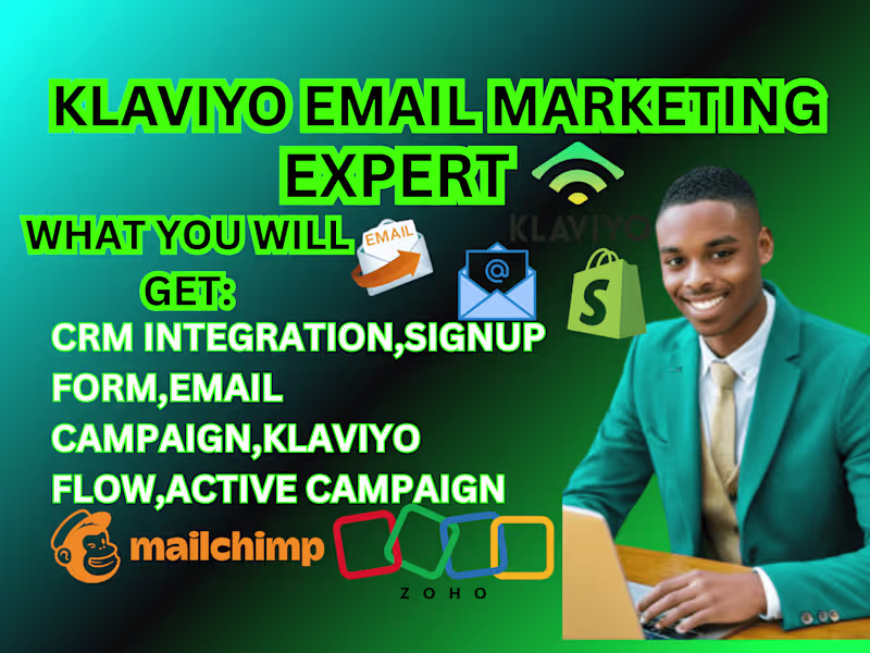 Cover image for will do shopify klaviyo email marketing campaign automation flow
