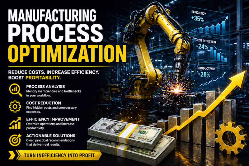 Cover image for Manufacturing Process Optimization & Cost Reduction