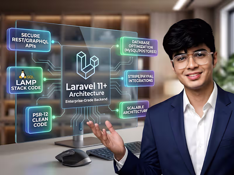 Cover image for Custom PHP Laravel Development & API Development