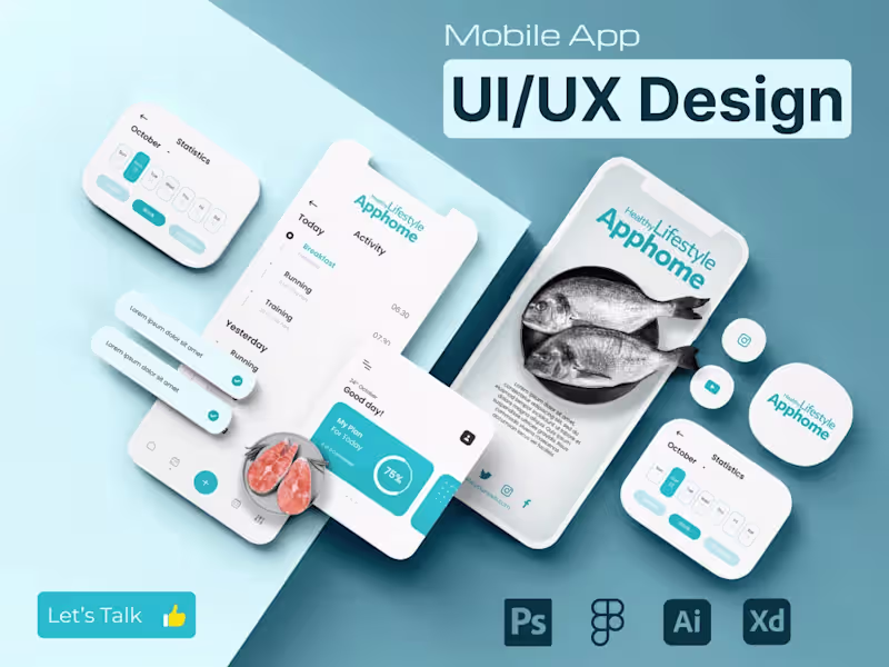 Cover image for You will get Mobile App Design for iOS and Android UI/UX Design