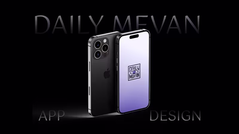 Cover image for App Design- Daily Mevan :: Behance