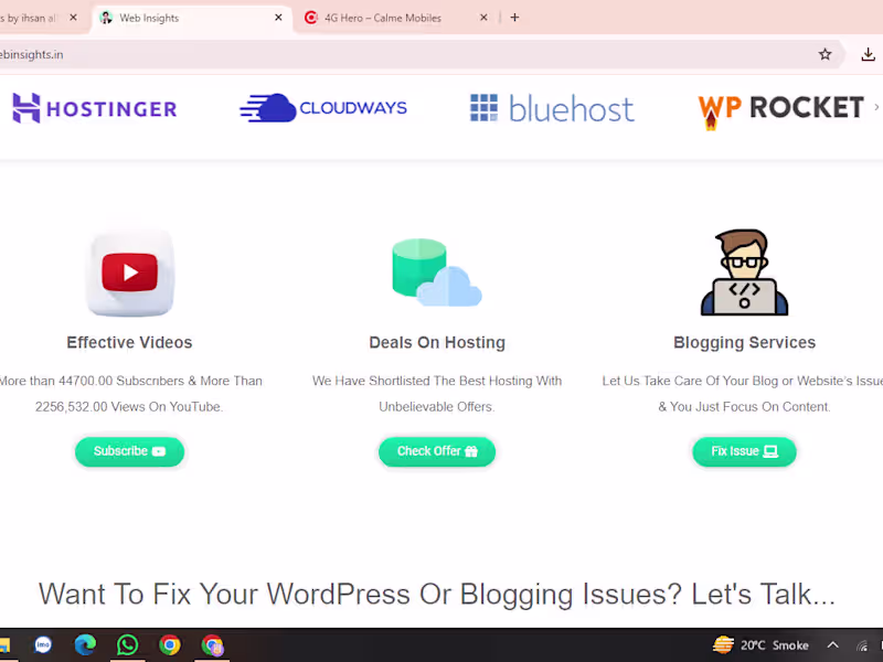 Cover image for any type of web sites
