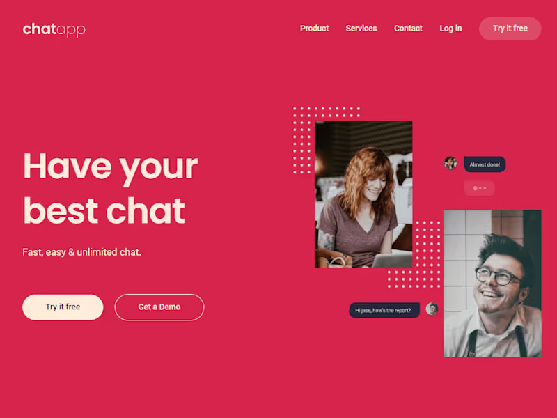 Cover image for Chat app website