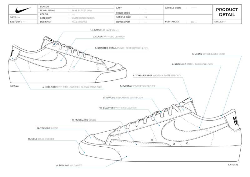 Cover image for Shoe Design Completed with Technical Package