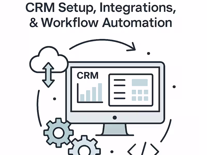 Cover image for CRM Setup, Integrations, & Workflow Automation