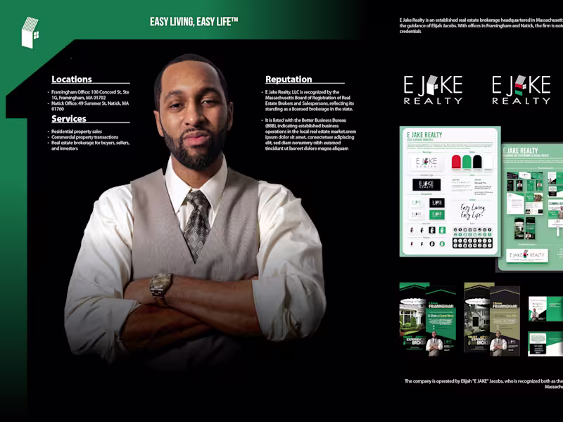 Cover image for E-JAKE REALTY Branding Designs