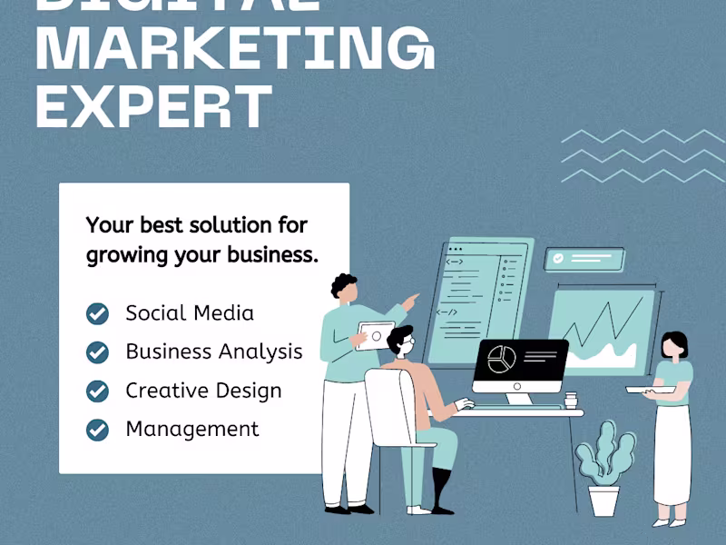 Cover image for I will be your social media manager, your social media marketing