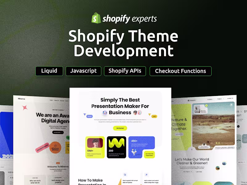 Cover image for Custom Shopify Store Design and Development - Expert Shopify Dev