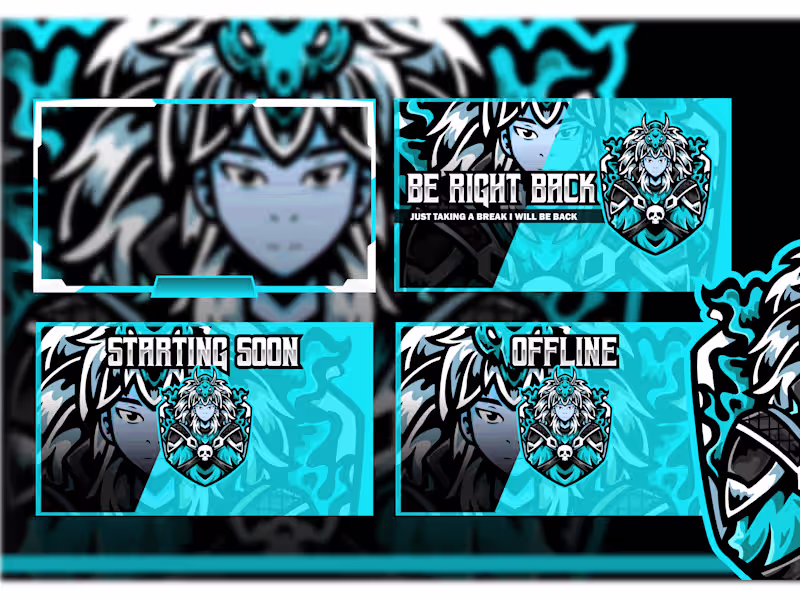 Cover image for I will design animated stream package for twitch and youtube.