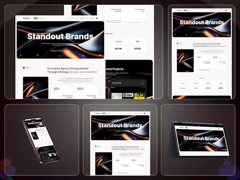 Cover image for Crafture UI/UX Design & Webflow Development