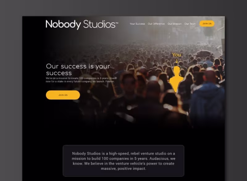 Cover image for Effective Crowdfunding Landing Page Design | Nobody Studios