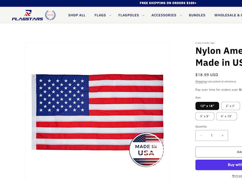 Cover image for E-commerce Website Enhancement for FlagStars