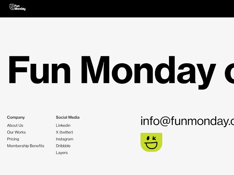 Cover image for FunMonday Agency Website Framer development