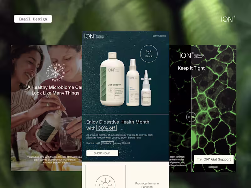 Cover image for Email Template Design - Micriobiome Consumer Product