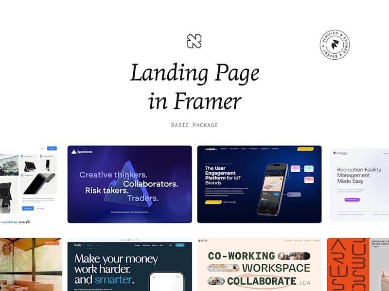 Cover image for Framer Landing Page Design — Basic Package