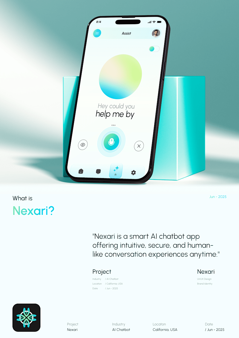 Cover image for Nexari Brand Identity & Product Website