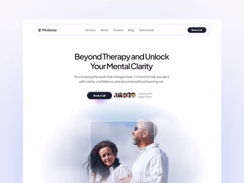 Cover image for Mindwise - Designed and Developed Landing Page 