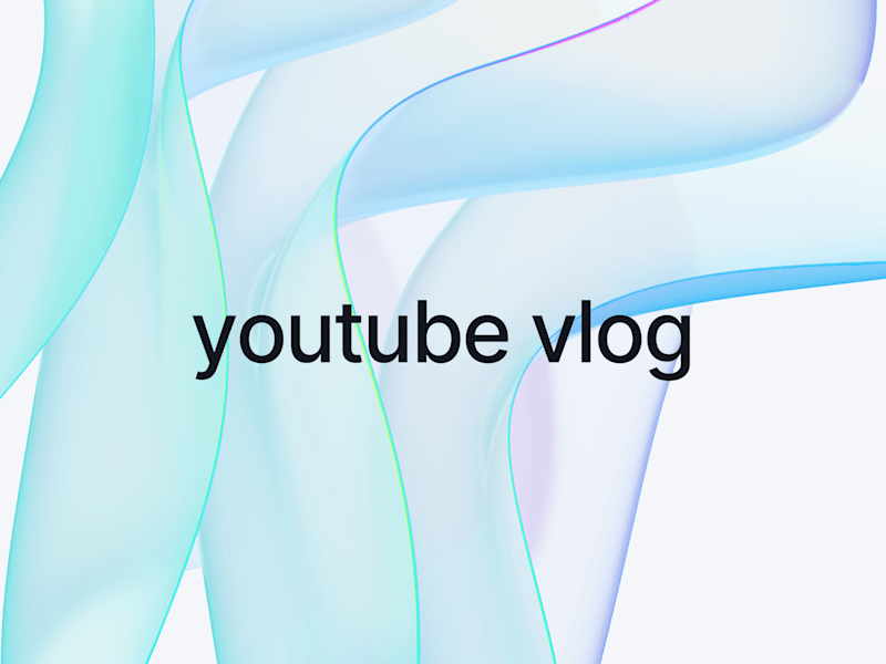 Cover image for Youtube Vlogging