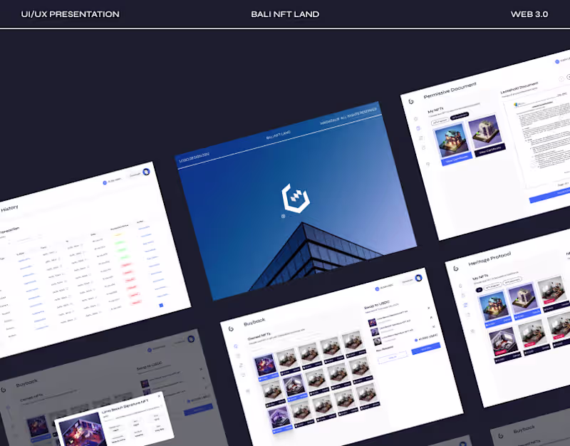 Cover image for UIUX Bali NFT Land | Web 3.0 Apps | Smart Apartment NFT